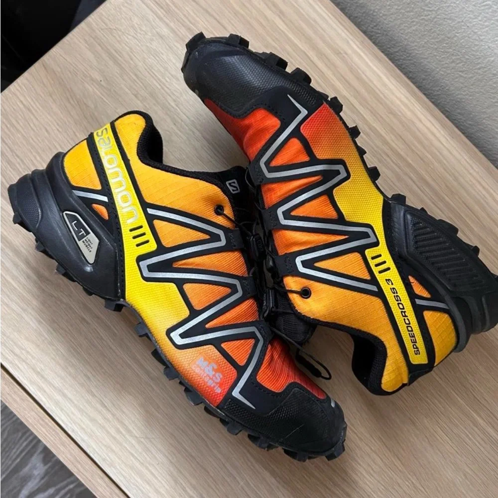 Salomon Speedcross 3 Trail Shoes - Orange and Yellow